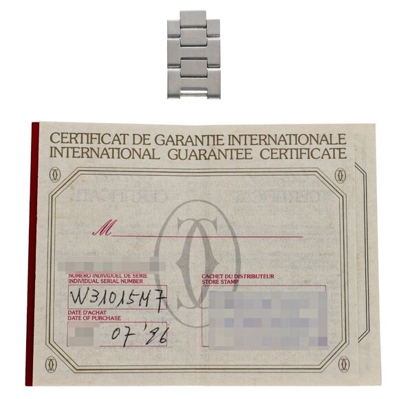 WATCH CARTIER W31015M7 Pasha white SS AT - Picture 9 of 9